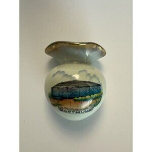 Hoehr Westfalenhalle Dortmund West Germany #150 Porcelain Wall Pocket Bud Vase